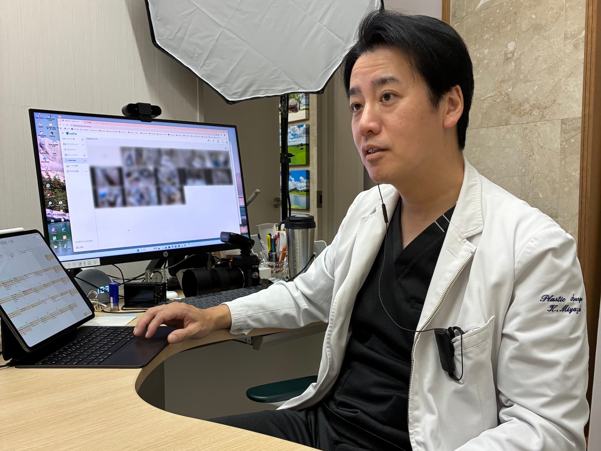 リノクリニック東銀座 宮崎院長 インタビューシーン