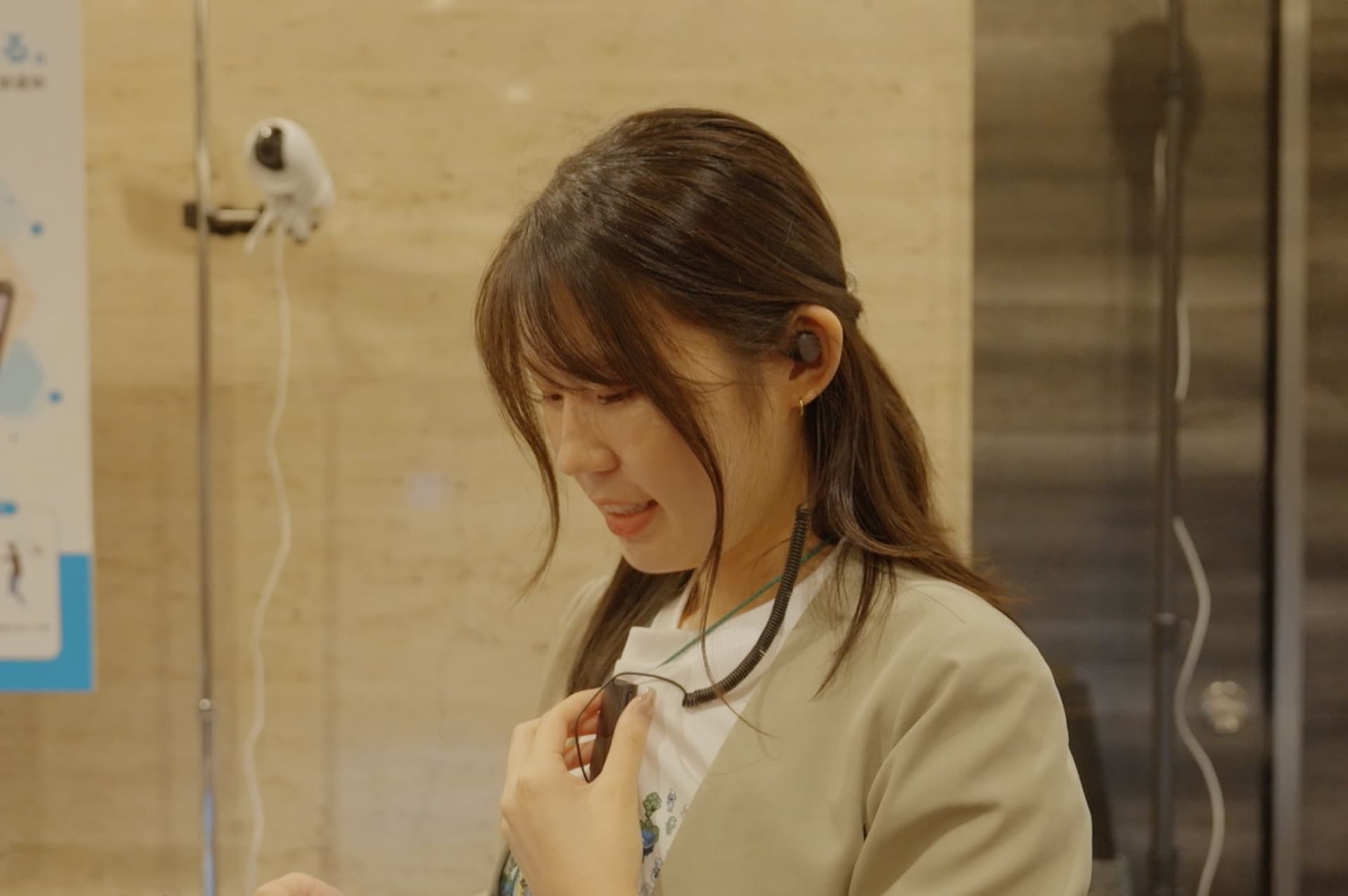 BONX StickでPTTするセーフィー社員