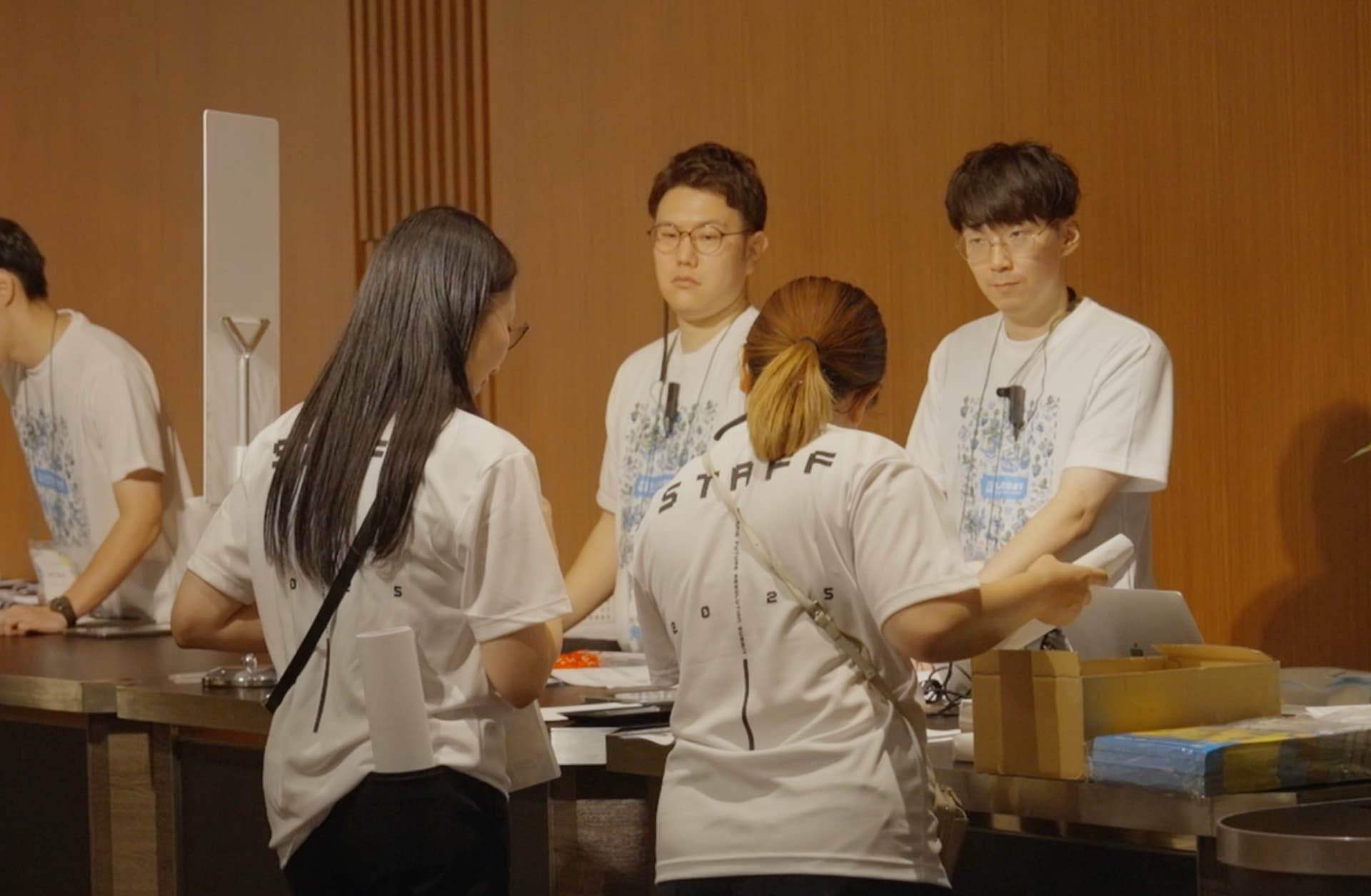 セーフィー主催 レゾサミでのフロントの様子